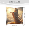 Funda de cojín de felpa con Buda Zen - Okomall