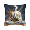 Funda de cojín de felpa Zen Buddist Light - Okomall
