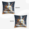Funda de cojín de felpa Zen Buddist Light - Okomall