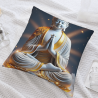 Zen Buddha Light Plüschkissenbezug - Okomall
