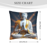 Funda de cojín de felpa Zen Buddist Light - Okomall