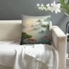 벨벳 산 풍경 쿠션 커버 - 18x18인치 | OKOMALL