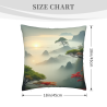 Kissenbezug mit Landschaftsmotiv 'Shanshui' - 18x18 Zoll | OKOMALL