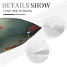 벨벳 산 풍경 쿠션 커버 - 18x18인치 | OKOMALL