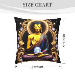 Zen Lotus Plush Pillow Case - Okomall
