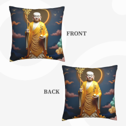Zen Plush Pillow Cover - 18x18 inches | OKOMALL