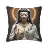 禅意女神毛绒抱枕套 - Okomall