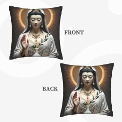 Zen Goddess Plush Pillow Cover - Okomall