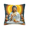 Custodia per cuscino in peluche della Bodhisattva Guanyin - Okomall