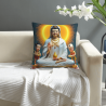 Custodia per cuscino in peluche della Bodhisattva Guanyin - Okomall