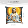 Custodia per cuscino in peluche della Bodhisattva Guanyin - Okomall