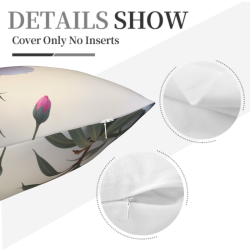 غطاء وسادة فروي بطبعة مزدوجة الوجه - 18 × 18 بوصة | okomall