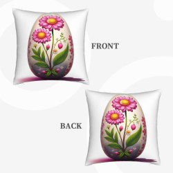 Coperte Cuscino Morbide a Doppio Lato con Motivo Floreale - 45x45 cm | Okomall