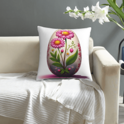 Coperte Cuscino Morbide a Doppio Lato con Motivo Floreale - 45x45 cm | Okomall