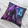 Cyberpunk Girl Pillow Cover - Okomall