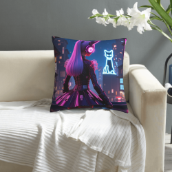 Cyberpunk Girl Kissenhülle - Okomall