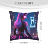 Funda de Almohada Cyberpunk Girl - Okomall