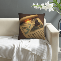 Funda de Almohada de Terreno Montañoso - Decoración del Hogar Cómoda