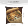 Funda de Almohada Esponjosa con Paisaje Chino - 18x18 pulgadas | OKOMALL
