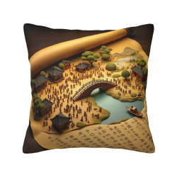 Ink Landscape Pillow Cover - Zen Home Decor