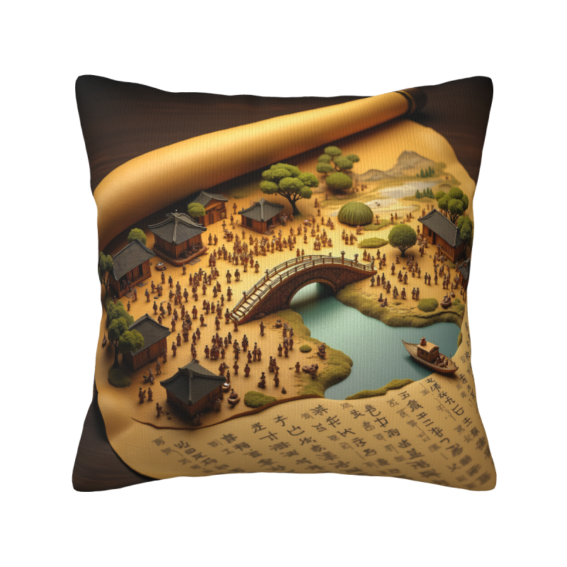 Ink Landscape Pillow Cover - Zen Home Decor