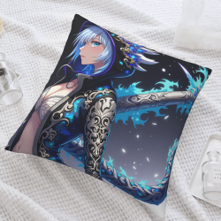 Anime Girl Pillow Cover - Okamall