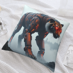 Housse de Coussin Cyberpunk Tigre - 45x45 cm | Okomall