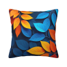 Federa Cuscino Plüsh con Motivo Foglie d'Autunno - 45x45 cm | OKOMALL