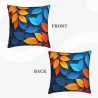 Federa Cuscino Plüsh con Motivo Foglie d'Autunno - 45x45 cm | OKOMALL