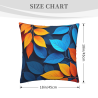 Autumn Leaf Plush Pillow Cover - 18x18 inch | OKOMALL
