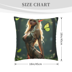Cuscino Decorativo a Tema Foresta Fatata - Okomall