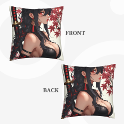 Funda de Almohada de Doncella Mística - 18x18 Pulgadas | OkoMall