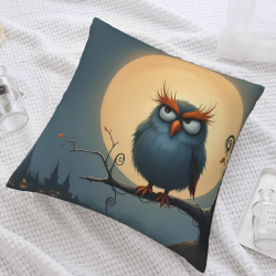Housse de Coussin Peluche Chat Forêt Enchantée - Okomall