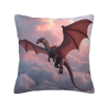 Dragon Pattern Plush Pillow Cover - Okomall