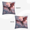 Dragon Pattern Plush Pillow Cover - Okomall
