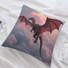 Dragon Pattern Plush Pillow Cover - Okomall