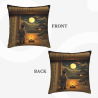 Copricuscino in Peluche con Paesaggio Zen Giapponese - Okomall