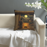 Japanese Zen Landscape Plush Pillow Cover - Okomall