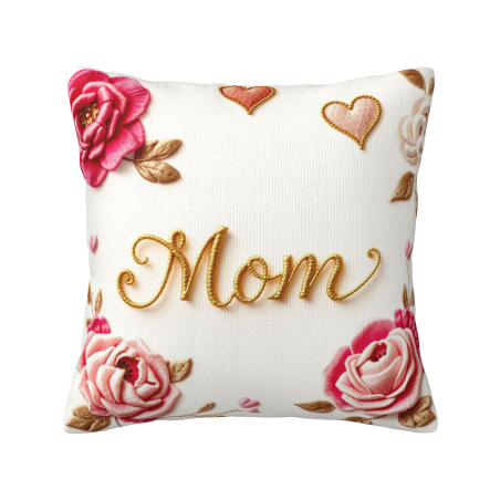 Funda de Almohada de Felpa Floral Romántica - Okomall