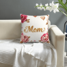 Funda de Almohada de Felpa Floral Romántica - Okomall