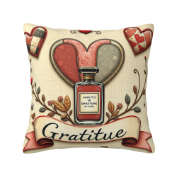 Funda de Almohada de Felpa con Forma de Corazón Vintage - Okomall