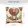 Funda de Almohada de Felpa con Forma de Corazón Vintage - Okomall