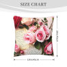 Funda de Almohada de Felpa Floral Romántica - Okomall