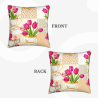 Tulip Floral Plush Pillow Cover - Okomall