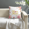 Funda de Almohada de Felpa con Flores Románticas - Okomall