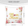 Coussin en fausse fourrure à double face avec motif floral - Okomall