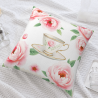 Floral Plush Pillow Cover - 18x18 Inch | Okomall