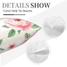 Housse de coussin en peluche à motif floral - 18x18 pouces | Okomall
