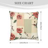 Funda de Almohada de Peluche Floral Romántica - Okomall