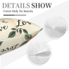 Funda de Almohada de Peluche Floral Romántica - Okomall
